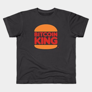 Bitcoin King Burger Kids T-Shirt